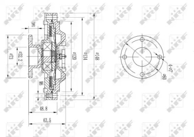 WILMINK GROUP wg1721001 -  Сцепление, вентилятор радиатора